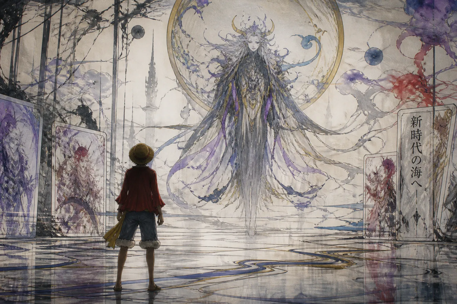 Yoshitaka Amano Brings His Signature Ethereal Style to the One Piece Card Game